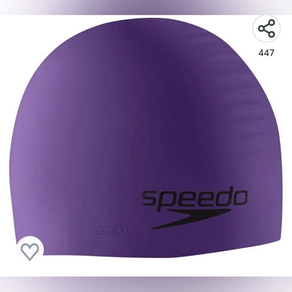 NWT Speedo Solid Silicone Swimcap - Picture 1 of 7